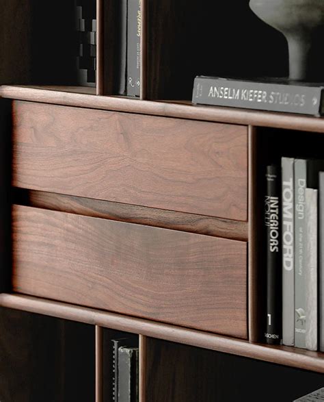 Remy Bookcase - Solid Wood Bookshelf with Drawers | Ramgarh – Ramgarh ...