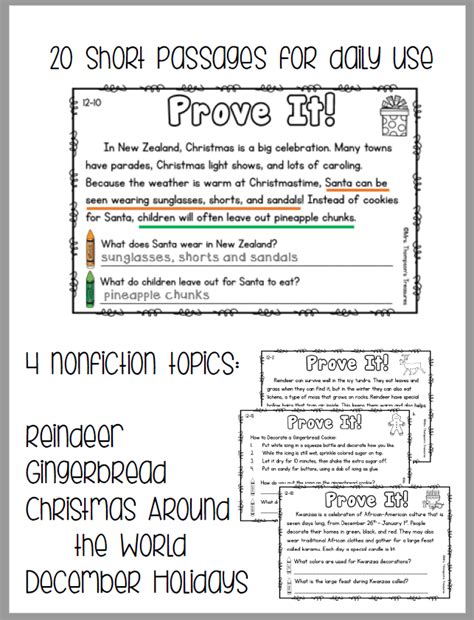 December Reading Worksheet 的图像结果