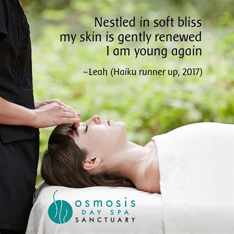 Haiku Contest Winners 2017 - Osmosis Day Spa Sanctuary