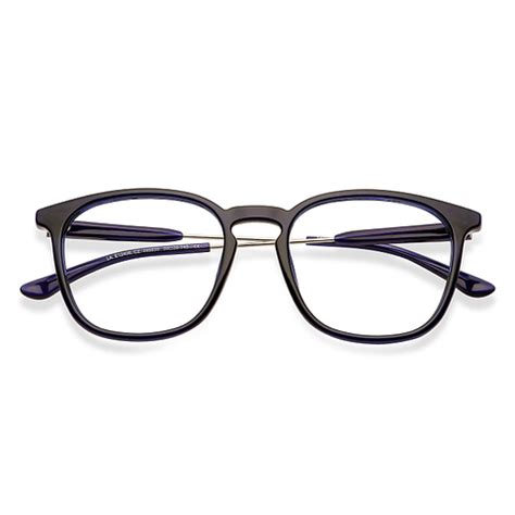 Buy Blue Silver Full Rim Square Lenskart Air LA Air fusion LA E12406-C2 ...
