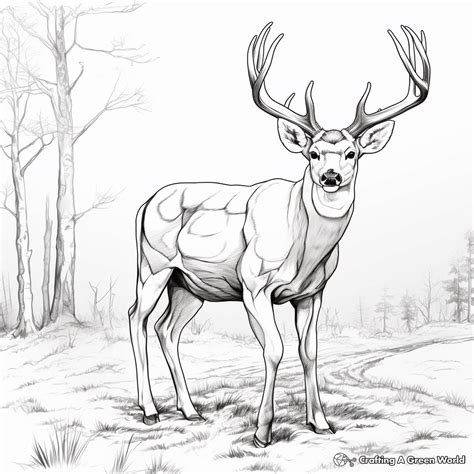 Big Buck Coloring Pages - Free & Printable!