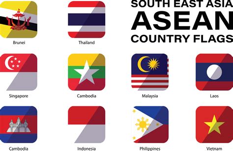 South Asian Countries Flags