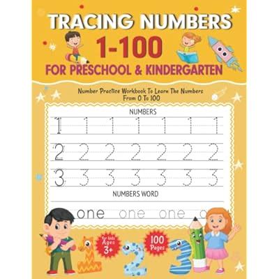 Tracing Numbers 1-100 for Preschool & Kindergarten: India | Ubuy