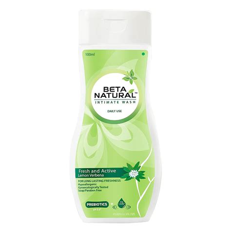 Beta Natural Intimate Wash Fresh&Active Lemon Verbena | Uses, Side ...