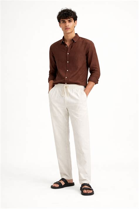 White Cotton Linen Pants – VARALI CLOTHING