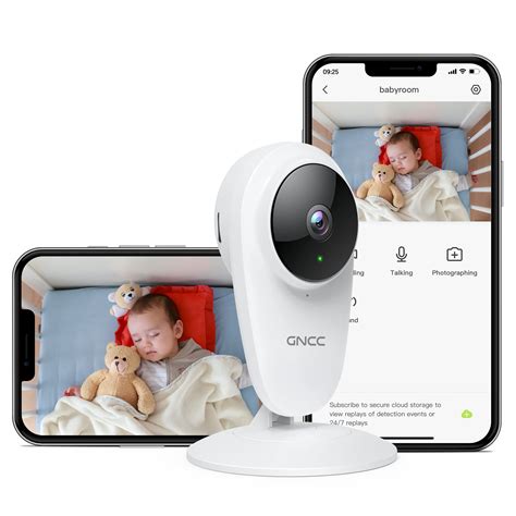 Baby Monitor WiFi E.M.Y. Design - Video Audio Full HD Con Rilevamento Pianto E Movimento