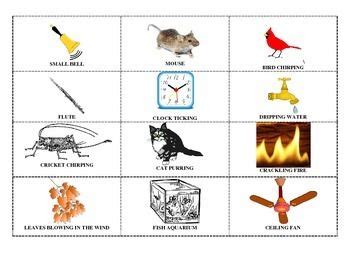 Image result for Object with Sounds Examples