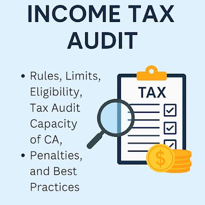 Income Tax Audit: Rules, Limits, Eligibility, and CA Audit Capacity (AY ...
