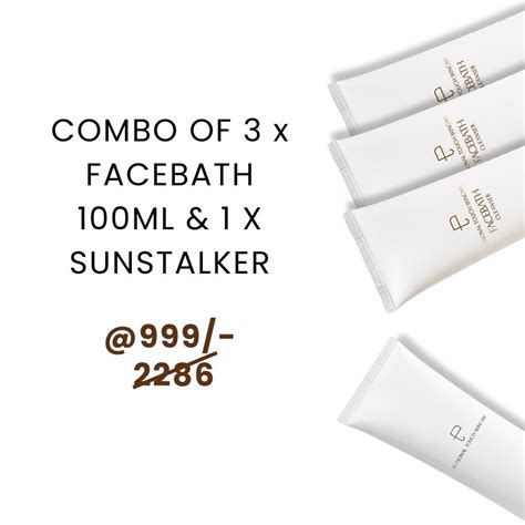 Buy 4 at 999 (Combo of 3 x Facebath 100ml & 1 x Sunstalker) – Personal ...