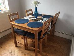 Image result for IKEA Wooden Table and Chairs