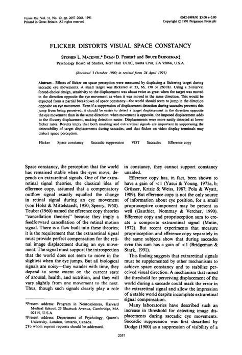 Image result for Space Constancy