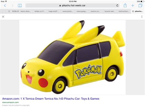 Pikachu Hot Wheels Car - Collectible Diecast Toy