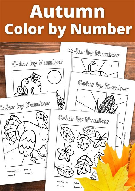 Fall Coloring By Number Pages [2025]