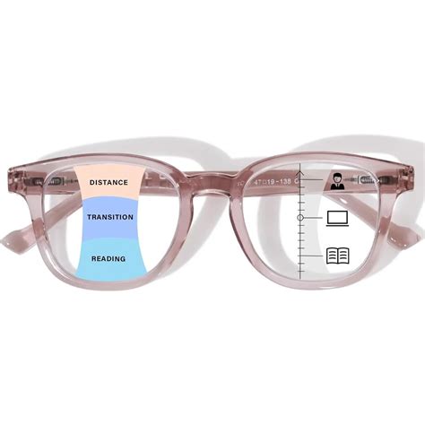 Progressive Multifocal Reading Glasses for Women, Spring Hinges Blue ...