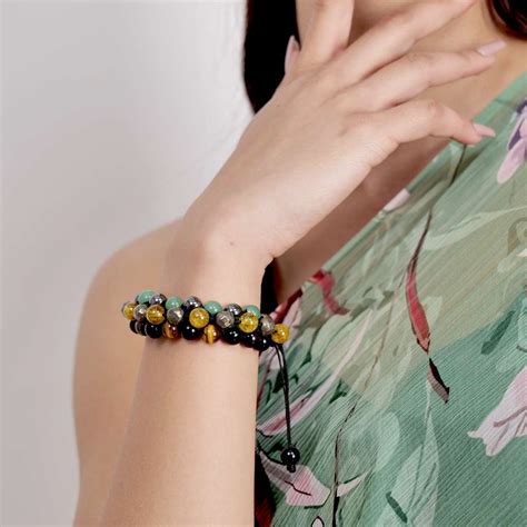 Overflowing Fortune & Glory Natural Healing Stones Bracelet ...