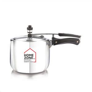 Home Zone Stainless Steel Sleek 3 L Inner Lid Induction Bottom Pressure ...