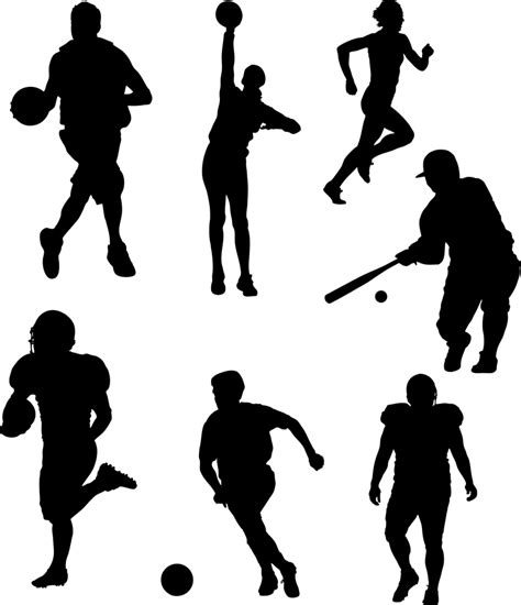 Sports Silhouettes - ClipArt Best