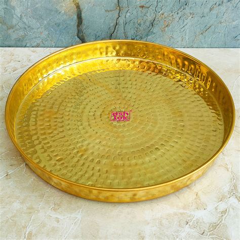 Buy Ashtok Brass Plate for eating, Brass Thali Online | www.Ashtok.com
