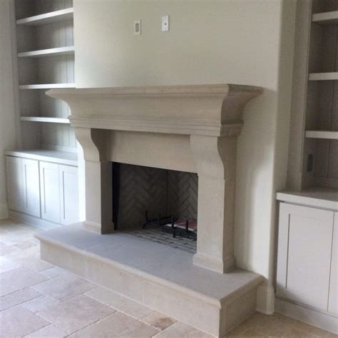 Cast stone fireplace limestone mantel surround precast fireplaces – Artofit