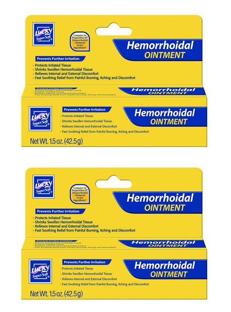 Buy Lucky Hemorrhoidal Ointment - Aiding Pain and Comfort (2 Tubes of ...