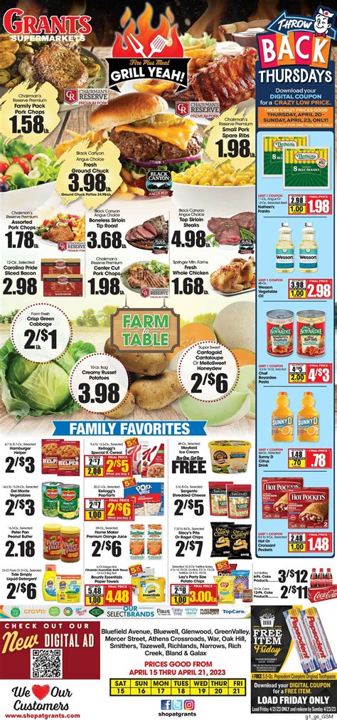 Grant's Supermarket Ad Circular - 04/15 - 04/21/2023 | Rabato