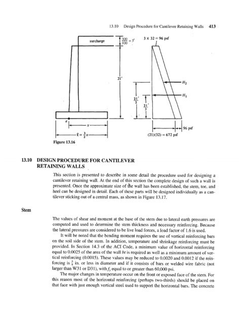 Image result for Retaining Wall Design Example