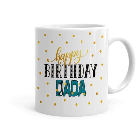 Buy Khakee Happy Birthday Dada Theme Coffee Mug (325ml) - Birthday Gift ...