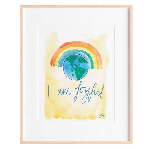 I am Joyful Kids Art Print – SunChild