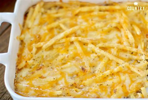 Cheeseburger and Fries Casserole - The Country Cook