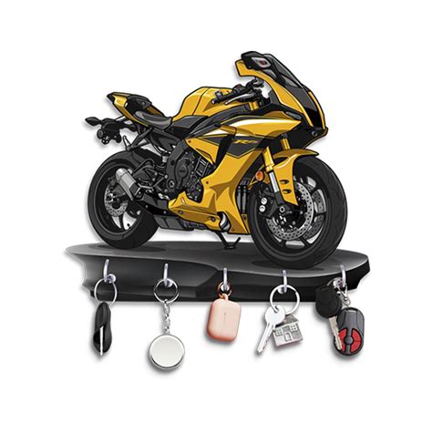 Yellow R15 Bike Keyholder – No Doubt Collective