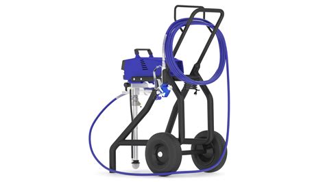 3D model Airless Paint Sprayer with Hose and Spray Gun | 3D Molier ...
