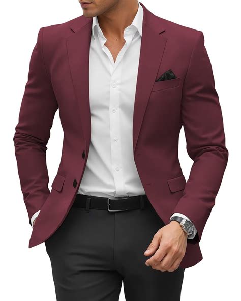 SHUZHXLZANGY Mens Blazers and Sport Coats Slim Fit Jackets for Men ...