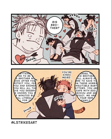 itadori yuuji and choso (jujutsu kaisen) drawn by lightningstrikes ...