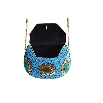 Akshat Trading Company Leather 8 Inch. 1 Ltr Sky Blue Sling Bag ...