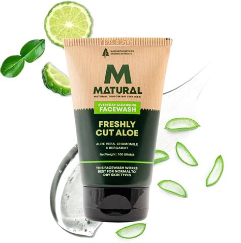 MATURAL All Natural Everyday Cleansing For Men, Freshly Cut Aloe ...