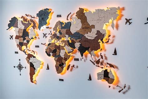 World Map Wall Art 的图像结果