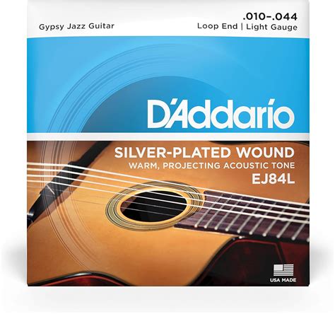 Buy D'Addario Gypsy Jazz Acoustic Guitar Strings - EJ84L - Loop End ...