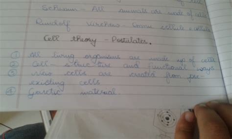 State the postulates of cell theory - Brainly.in