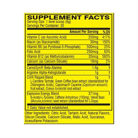 Cellucor INT C4 original Ripped PREWORKOUT – Muscle Prozone