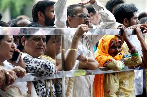 Congress leaders paying tribute to veteran Indian politician Sheila ...
