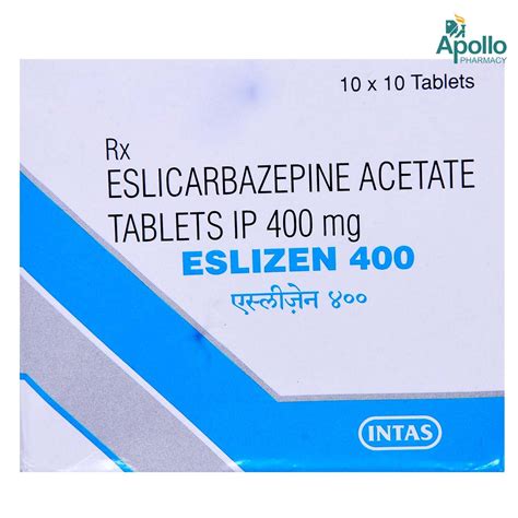 Eslizen 400 Tablet 10's Price, Uses, Side Effects, Composition - Apollo ...