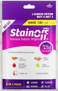 Pidilite Stain Off Stain Remover Wipes Pack of 10 Stain Remover Price ...