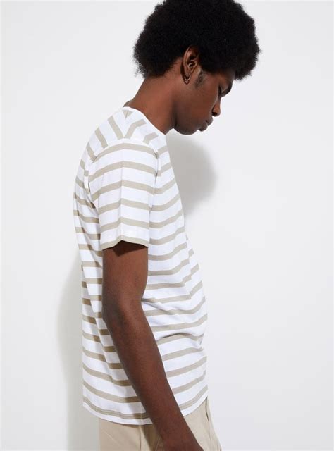 Buy URB_N Men Slim Fit Striped T-shirt Online at just Rs. 399.0 ...