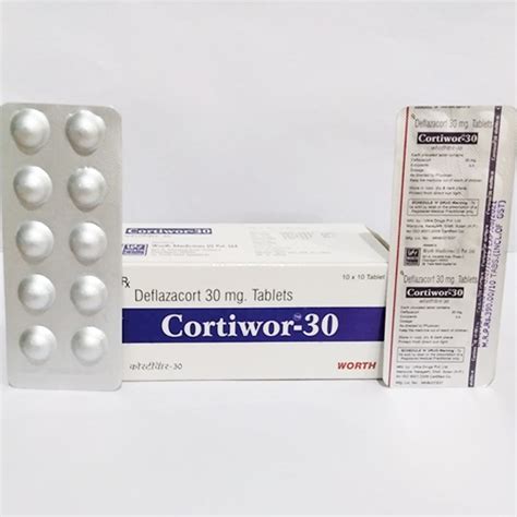 CORTIWOR-30 Tablets Worth Medicines India Pvt. Ltd.