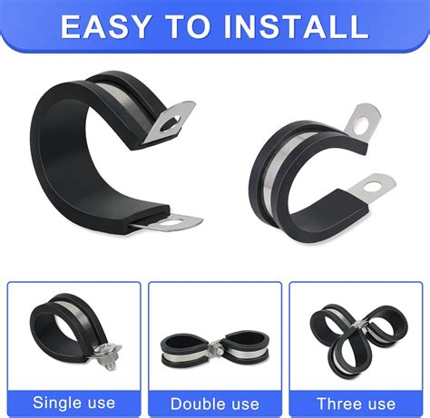 JWGJW Stainless Steel Cable Clamp 99 Pack 3/8 Inch,Metal India | Ubuy