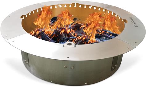 Amazon.com : FEBTECH Smokeless Fire Pit Insert 42" - Round Steel ...