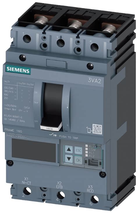 3VA2140-7KQ32-0AA0 Siemens | Siemens, SENTRON MCCB 3P 40A, Breaking ...