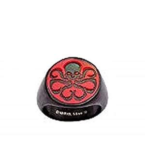 Animewild Marvel Black with Red Hydra Stainless Steel Ring | 11 ...