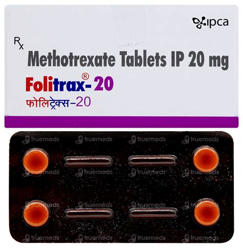 Folitrax 20 MG | Order Folitrax 20 MG Tablet Online at Truemeds