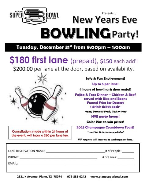 New Year's Bowling Bash | Plano Super Bowl | Plano, TX